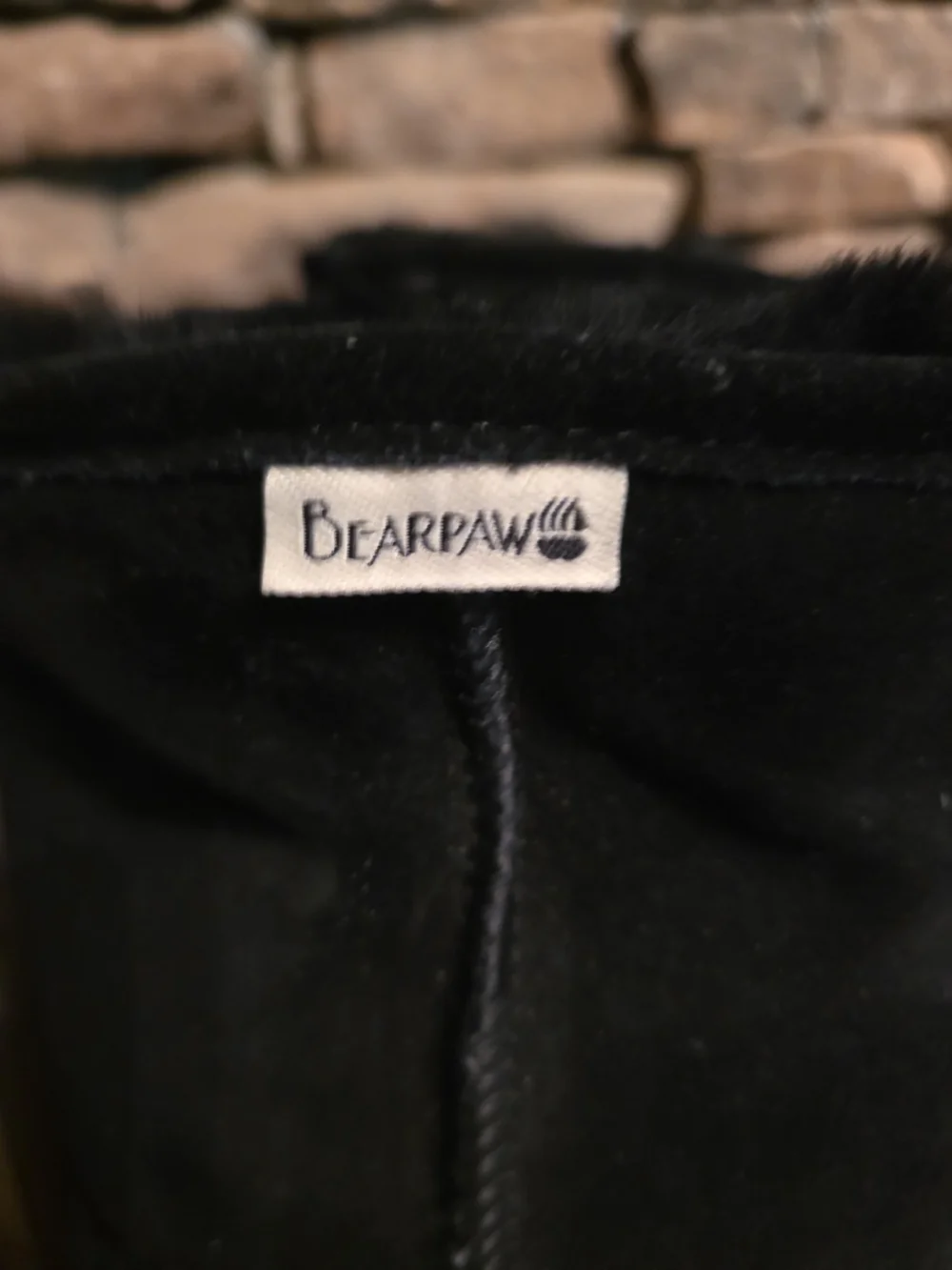BearPaw Black Plush-Lined Winter Boots